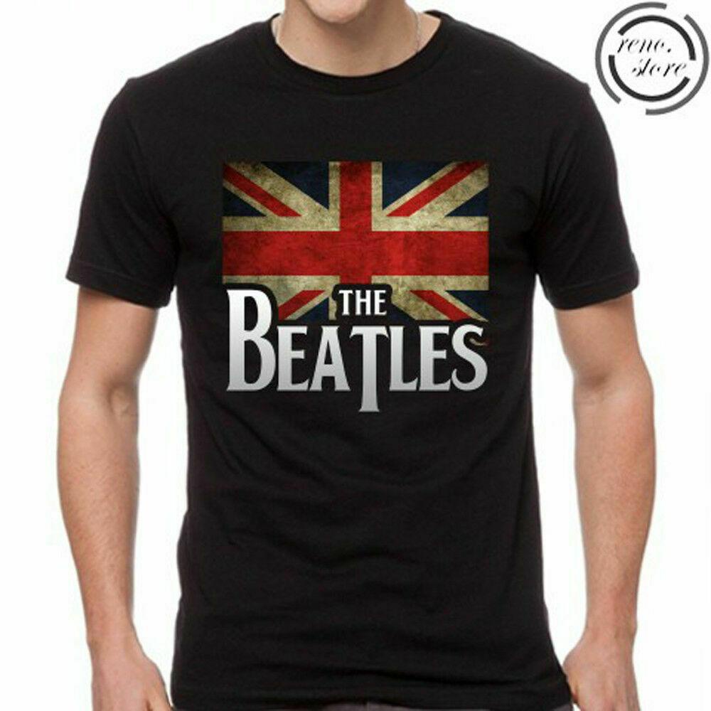 Áo Thun Thể Thao Tay Ngắn In Logo Cờ Anh Quốc Ylin6 Beatles Thời Trang Cho Nam