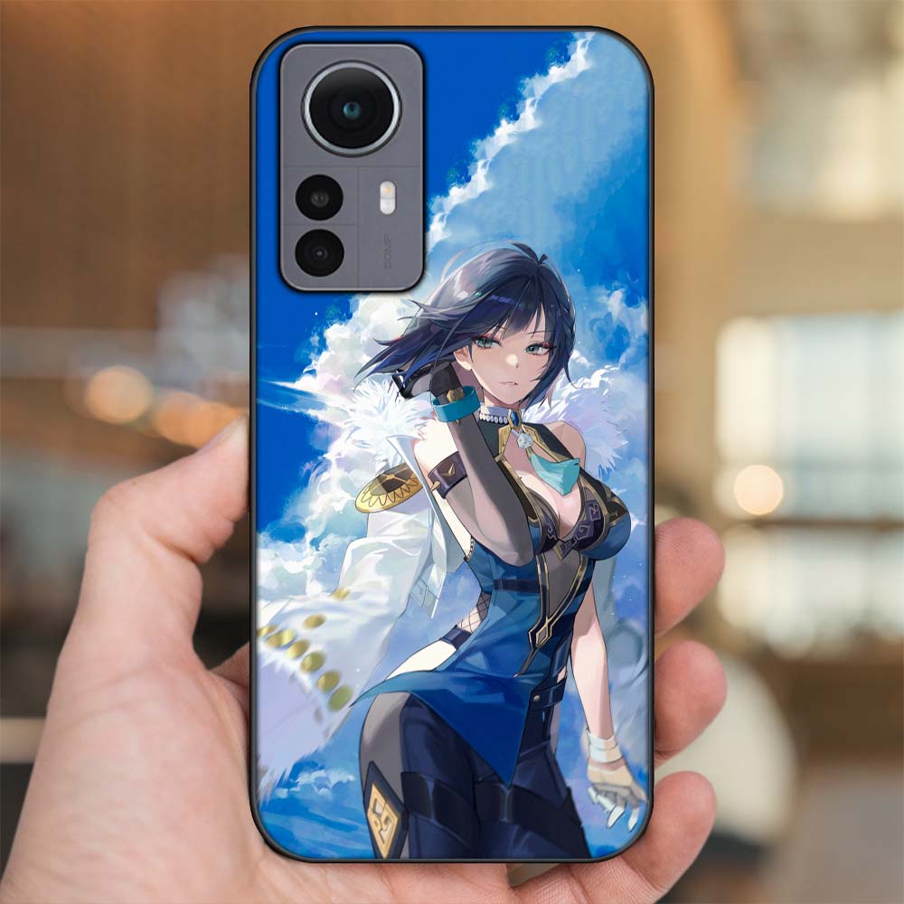 Ốp lưng Xiaomi 12 Pro 5G viền đen in hình Yelan Genshin Impact