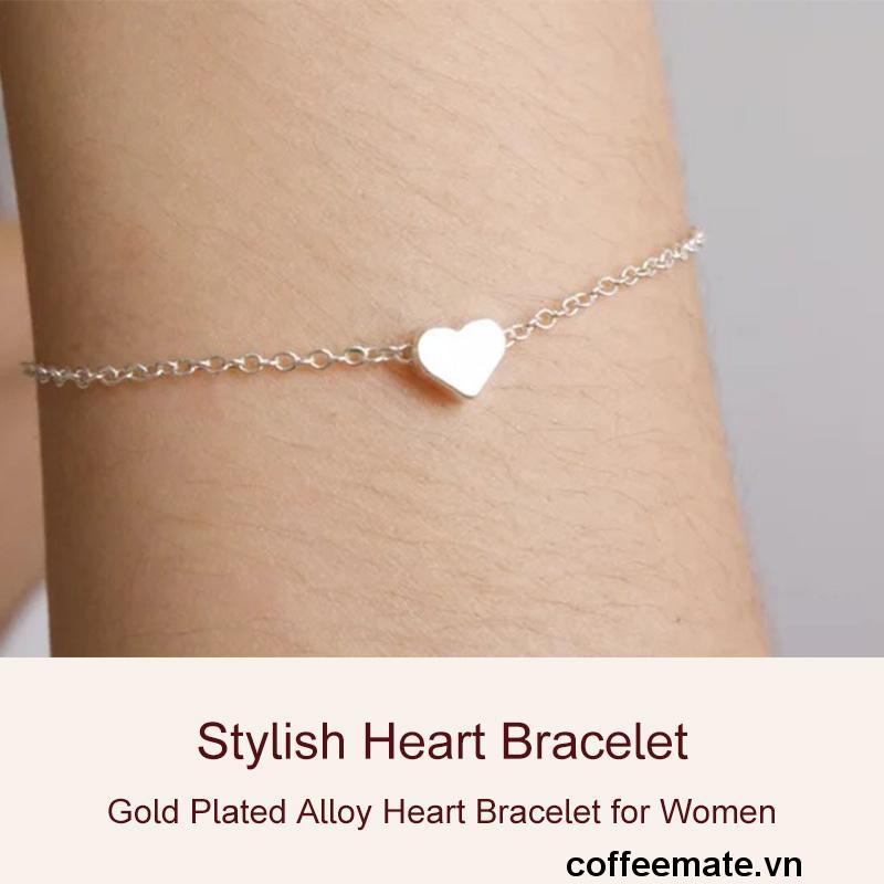 ⚡Chuỗi hạt bạc họa tiết trái tim tối giản bằng kim loại dành cho nữ