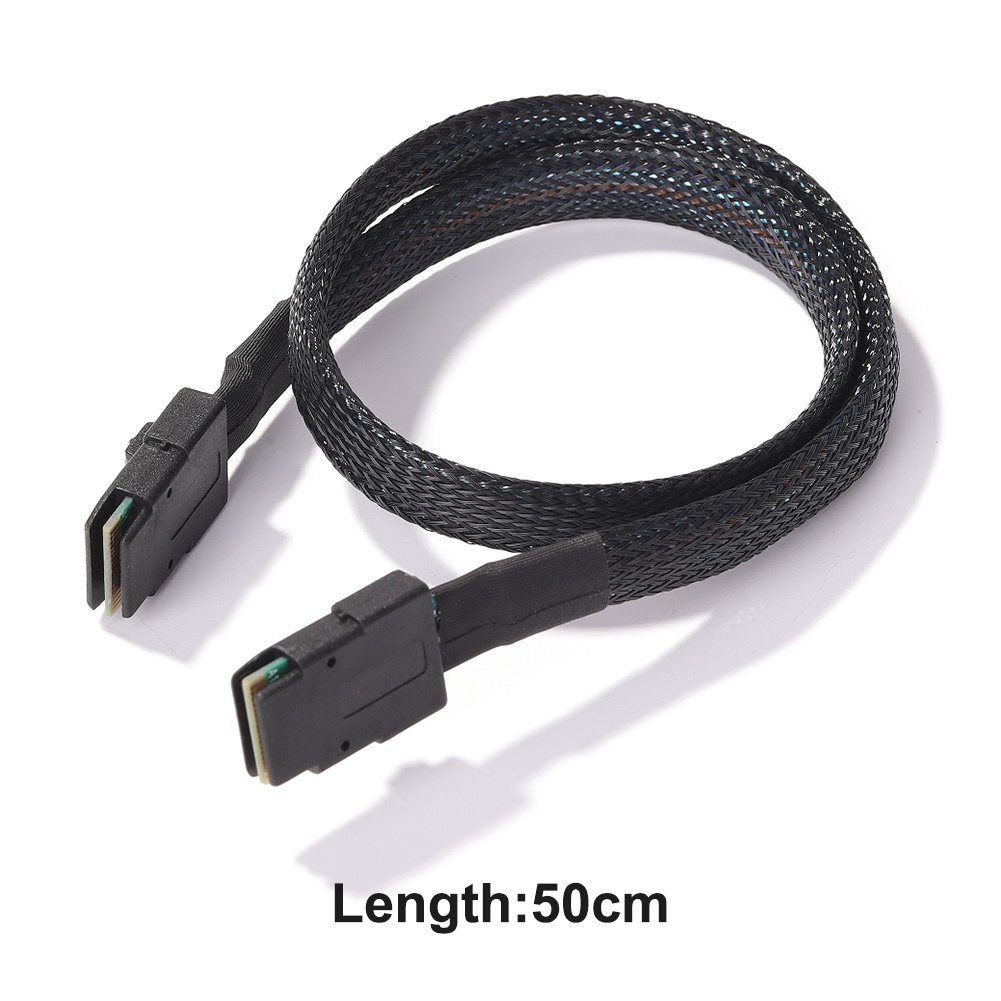 Cáp Dữ Liệu Ổ Cứng SAS SFF 8087 Sang SFF 8087 Server Dài 50cm - Màu Đen