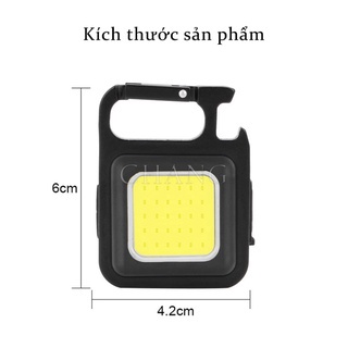 Móc Chìa Khoá Đèn Led Pin COB Mini Nam Châm Tích Hợp Mở Bia Đa Năng Bỏ Túi Tiện Dụng | Mimax Store