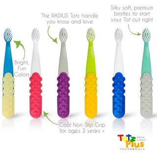 Bàn chải đánh răng Radius cho trẻ từ 6 tháng - trên 3 tuổi