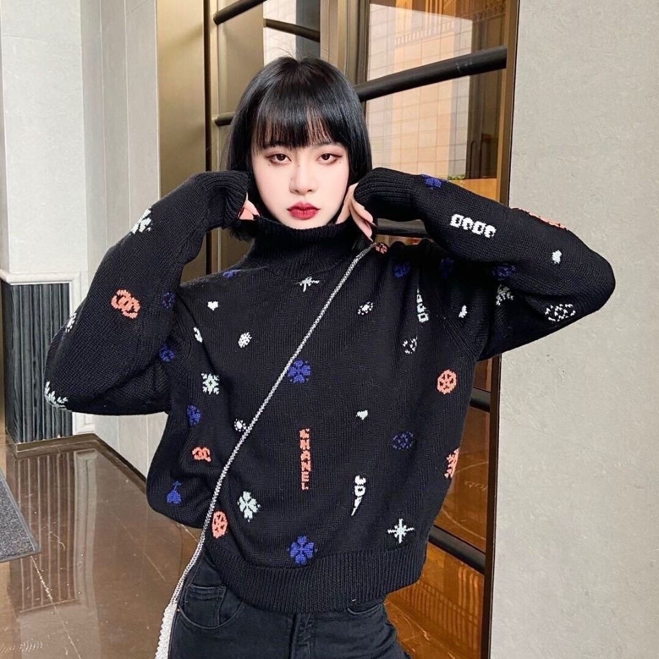 Hàng Có Sẵn!Chane!Áo Khoác Cardigan Dáng Rộng Cổ Chữ V Thiết Kế Mới Năng Động Thời Trang