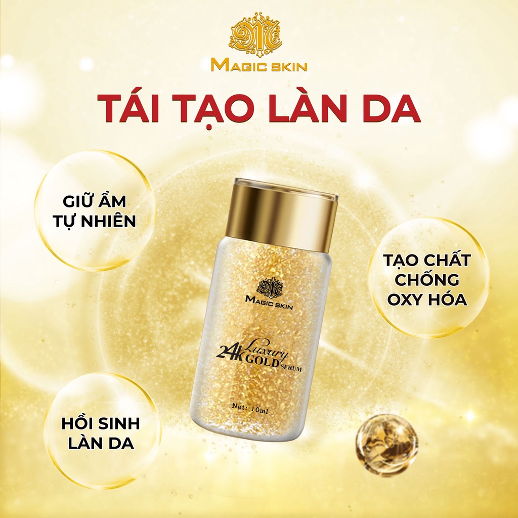 Serum dưỡng da Magic Skin tinh chất vàng Luxury 24k Gold Serum