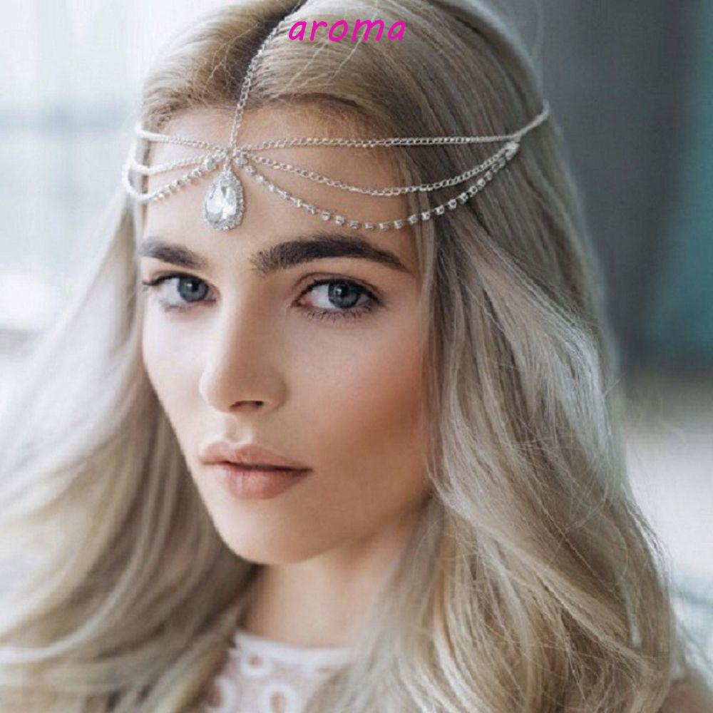 Dây Đeo Trán Cho Cô Dâu Có Hương Thơm|Cài Tóc Dây Xích Phong Cách Bohemian Sang Trọng