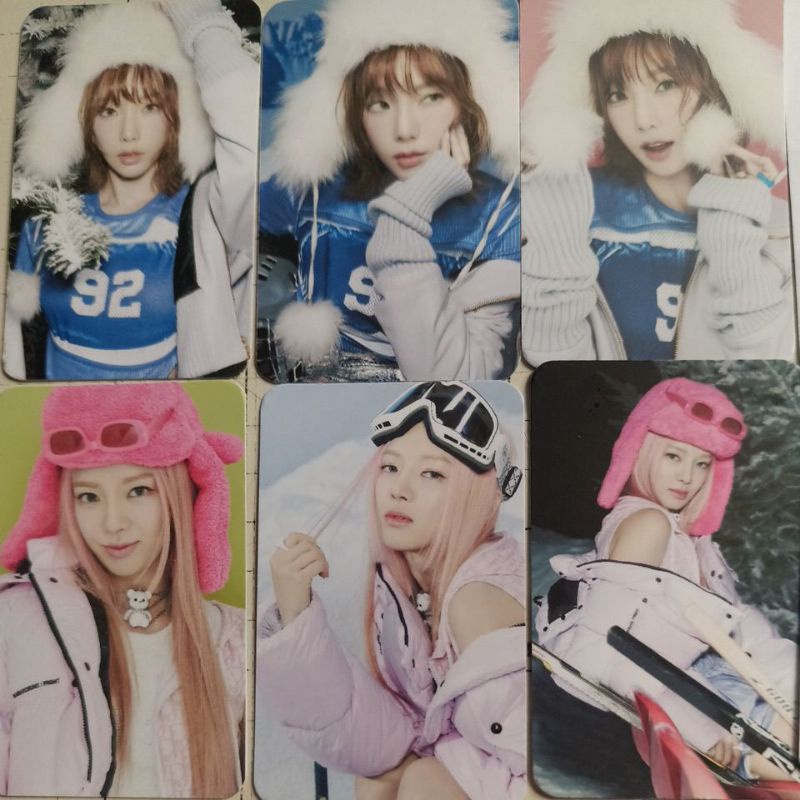 Set 8 card giấy bo góc in 2 mặt ảnh nhóm S N S D - 2022 Winter