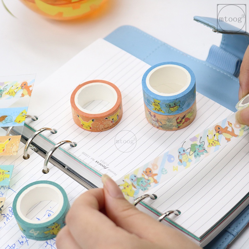 Cuộn Băng Keo Dán 10m Hình Pokemon Pikachu Hóa Trang Diy Cho Bé