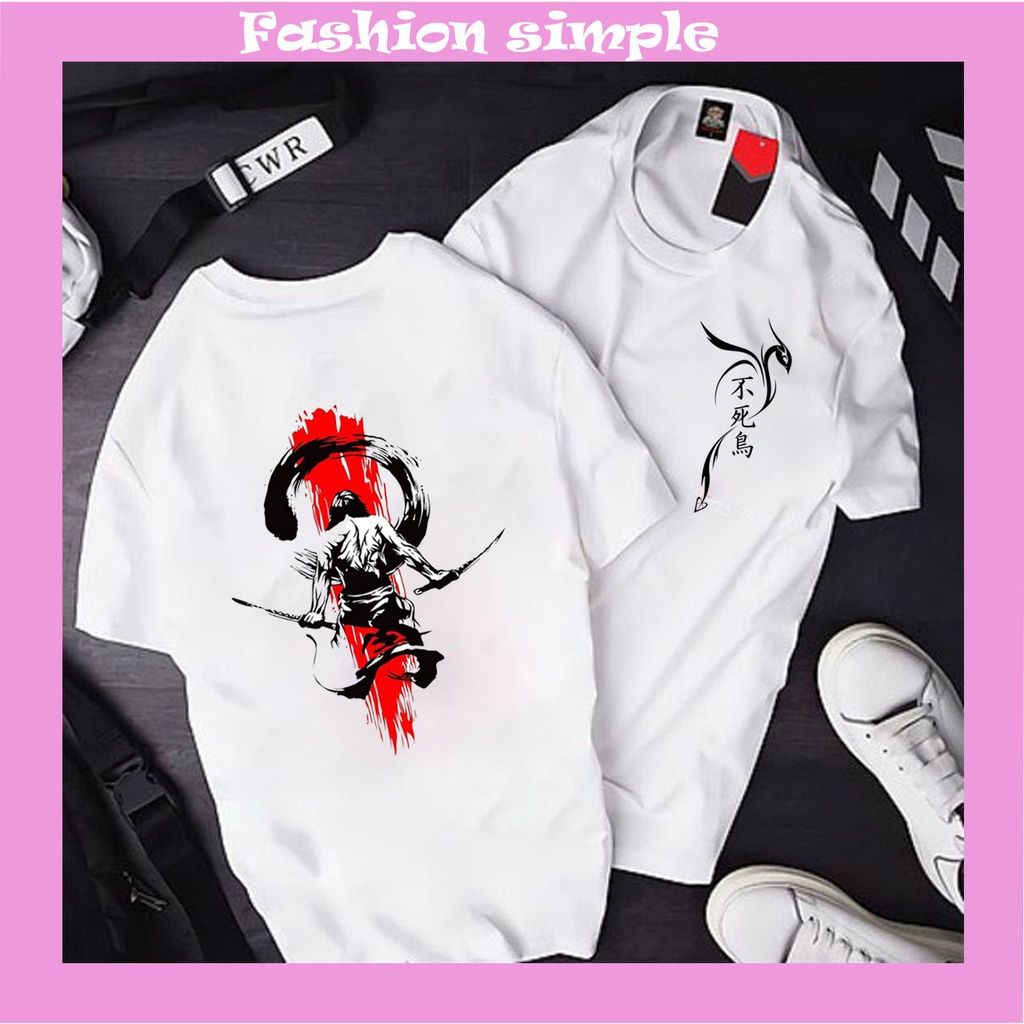 Áo thun unisex nam nữ,🚚 FREESHIP 🚚 chất liệu cotton thoáng mát, với logo " samurai  ", sản phẩm mới