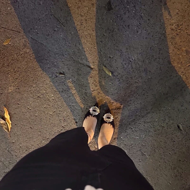 [Hàng chuẩn] Sandal mõm nhọn mặt đá ZR