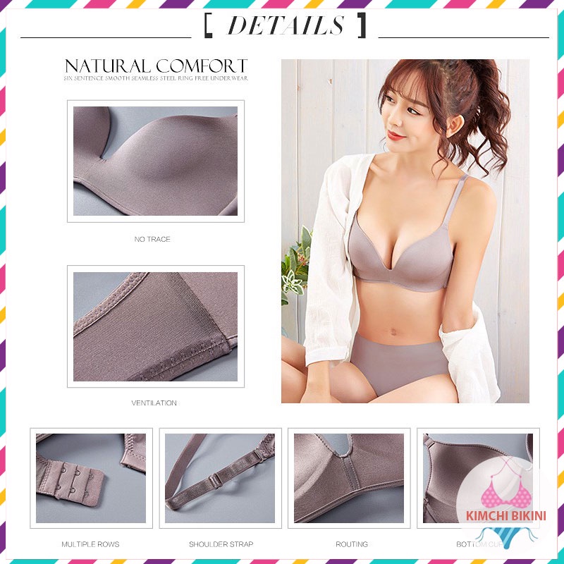 Áo chip su mỏng không giọng suất nhật KIMCHIBIKINI Áo lót đúc mềm mại thoáng mát AL022