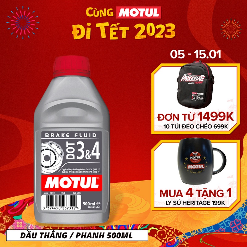 Dầu thắng / phanh MOTUL DOT 3 & 4 0.5L