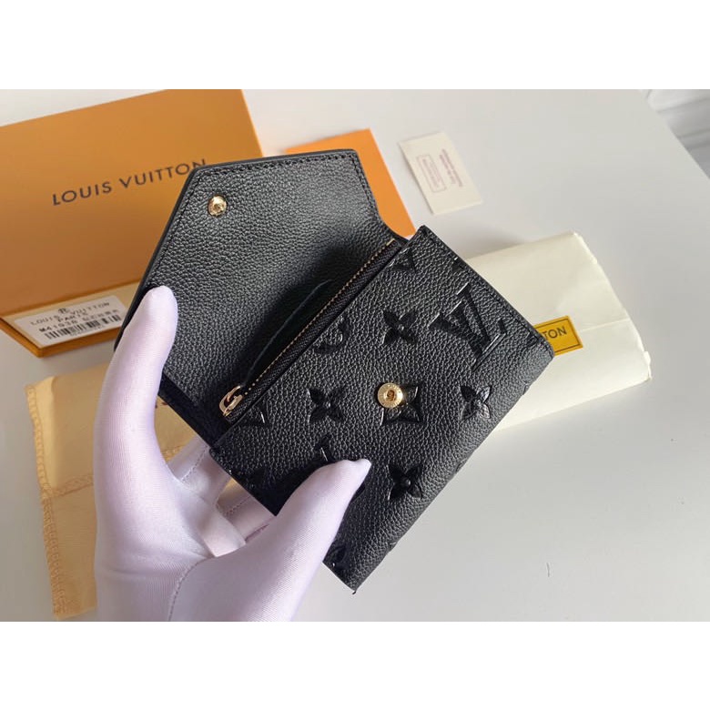 100% chính hãng LV Louis Vuitton Lady ngắn ví M41938 hoa văn kim cương dập nổi