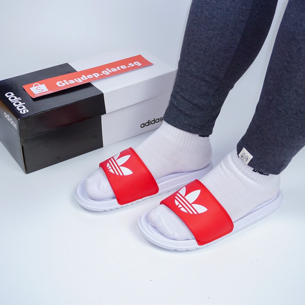 Dép adidas nữ quai ngang Voloomix kiểu dáng thể thao siêu nhẹ - quai lót mút êm - logo in nổi - không bong tróc