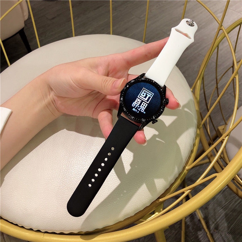 Dây Đeo Silicon Hai Màu Thời Trang Phù Hợp Cho Đồng Hồ Thông Minh Samsung galaxy watch 4 / 5 / 5Pro / active 2