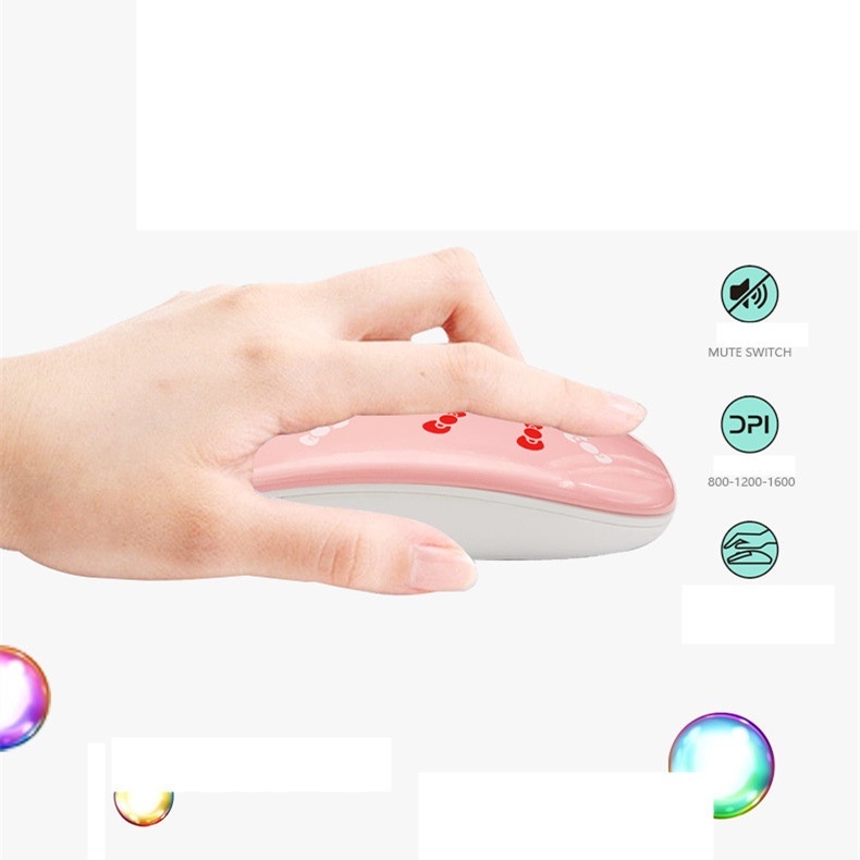 Chuột không dây 2.4GHz Siêu Mỏng Họa Tiết Doraemon / Mèo Máy