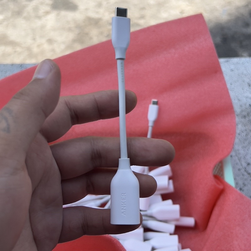 Cáp OTG Anker USB-Type-c Dài 14cm,Hàng New ko hộp.