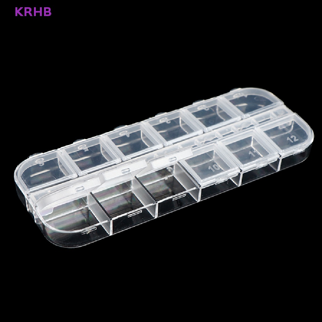 1 Hộp Nhựa Đựng 12 Ngăn Tiện Lợi Mới