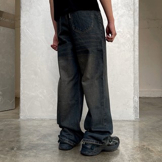 Medisn - quần jean ống rộng basalt washed pant
