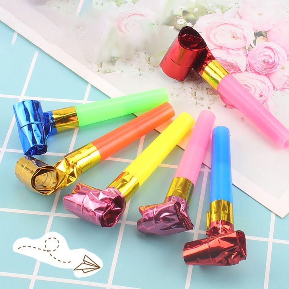 MUVAKO 100 Còi Thổi Tạo Tiếng Ồn Vui Nhộn |Giấy Ghi Chú Thiết Kế Dễ Thương Chuyên Dùng