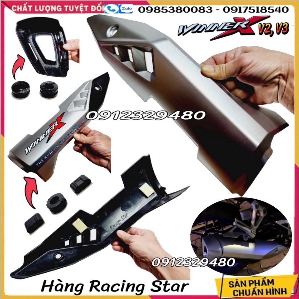 Bộ Ốp Pô Và Chụp Đuôi Pô Winner X - 𝗖𝗵𝘂̣𝗽 𝗕𝗼̂ 𝗪𝗶𝗻𝗻𝗲𝗿 𝗫 – Mẫu Mới  Malaysia Cho Winner X V2 và Winner X V3