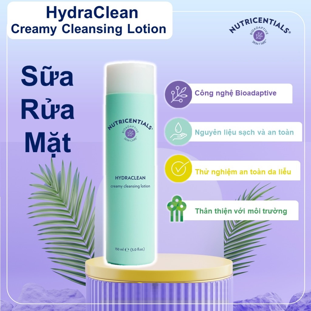Sữa rửa mặt HydraClean Creamy Cleansing Lotion Nuskin, Cho da thường và da khô 150ml