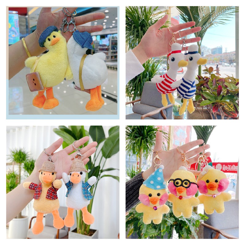 Móc Khóa Vịt Nhồi Bông Dễ Thương Đáng Yêu