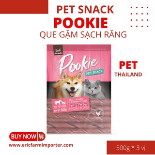 Que gặm snack bưởng pookie 500g chó🐶free ship🐶que gặm bánh thưởng sạch răng miệng cho thú cưng