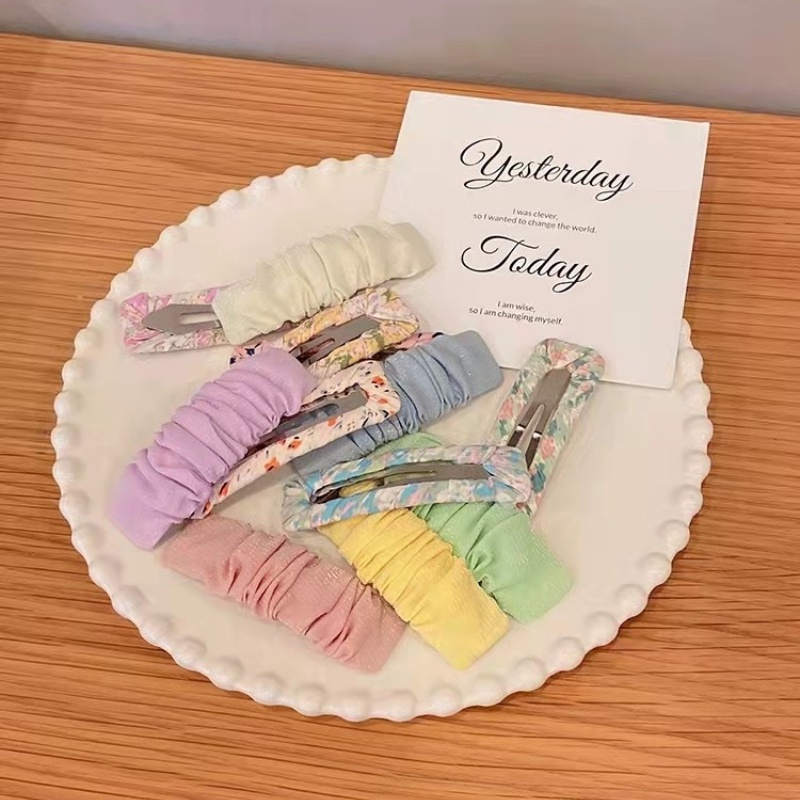 Kẹp Tóc BB Họa Tiết Hoa Phong Cách Mori Ngọt Ngào Cho Nữ