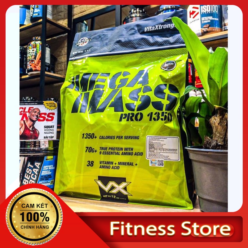 Sữa Tăng Cân Nạc Mass Mega  Cho người gầy, giàu Protein, BCAA, EAA, enzym tiêu hoá, Vitamin.