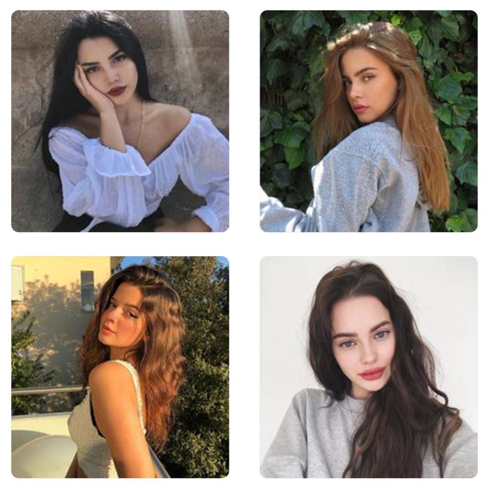 Bộ Tóc Giả Mềm Không Đường May Màu Nâu Cho Nữ