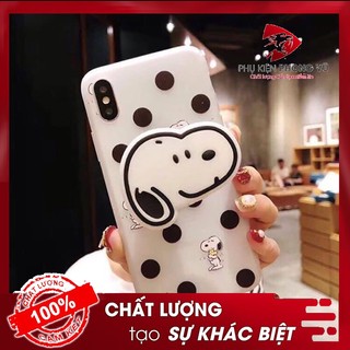 ỐP LƯNG IPHONE CHÓ ĐỐM Cho Iphone 6 6s 6Plus 6sPlus 7Plus 8Plus X (Tặng kèm giá đỡ)