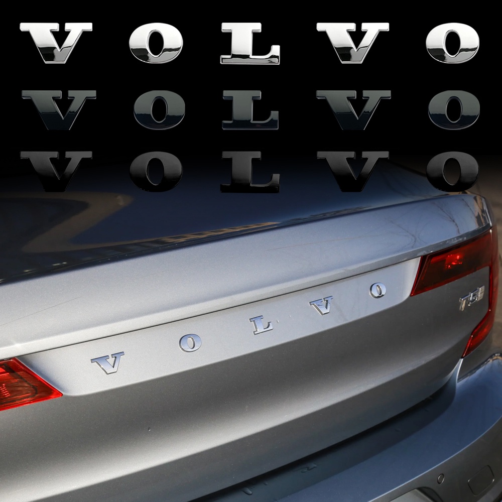 Miếng Dán Kim Loại Trang Trí Đuôi Xe Hơi Volvo Polestar 1