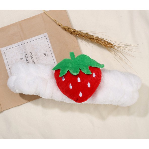 Băng Đô Rửa Mặt Hình Dâu Tây Cute Cho Nữ Kiểu Dáng Hàn Quốc Dễ Thương Băng Đô Trang Điểm