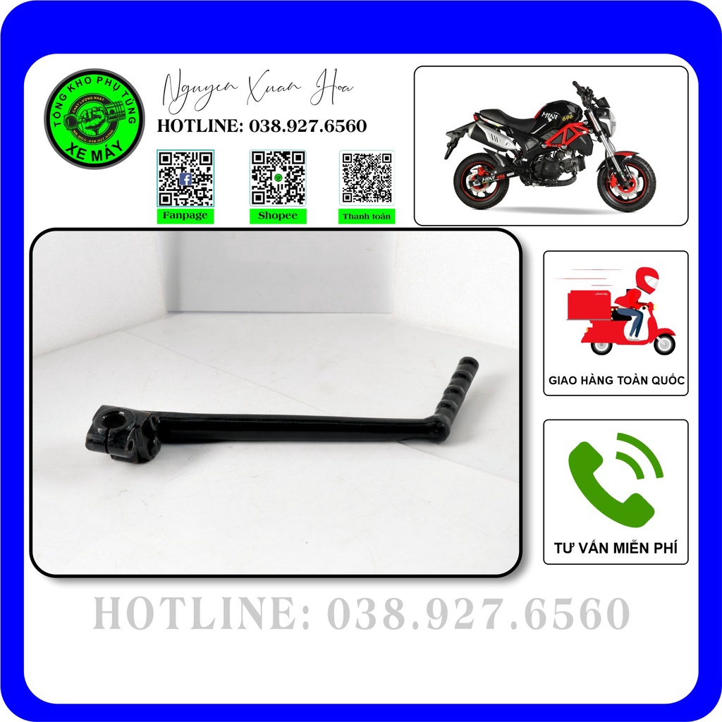 Cần khởi động Du1/ Du2/ U1/ LF Hunter (sơn ED tĩnh điện) (giò đạp khởi động)