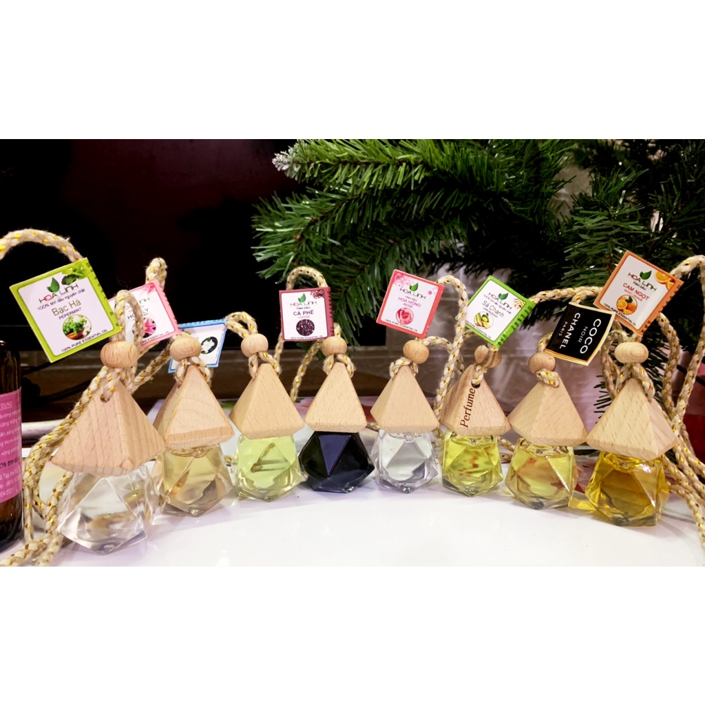 Tinh dầu treo xe oto hương sả chanh giúp khử mùi, chống say xe