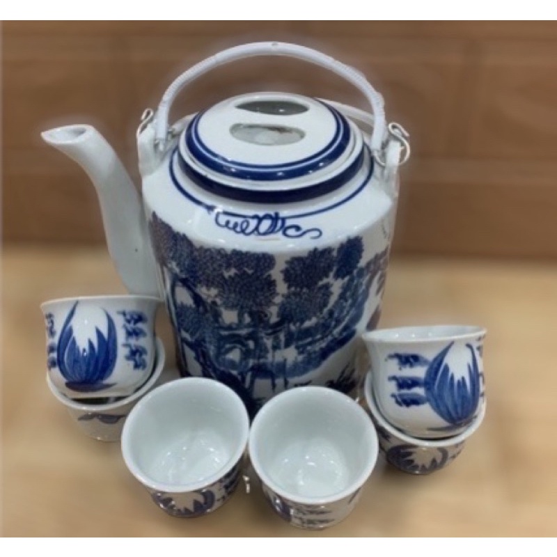 1 bộ bình trà trang trí Tết