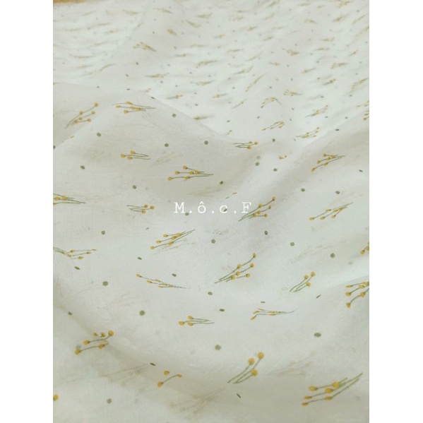 Tơ sống hoa nhí vintage