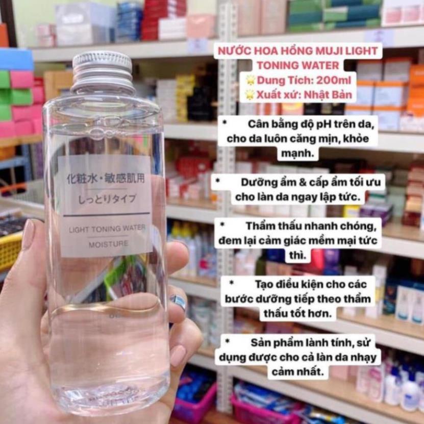 Nước Hoa Hồng Muji Light Toning Water Light se khít lỗ chân lông 200ml Nhật Bản | BigBuy360 - bigbuy360.vn