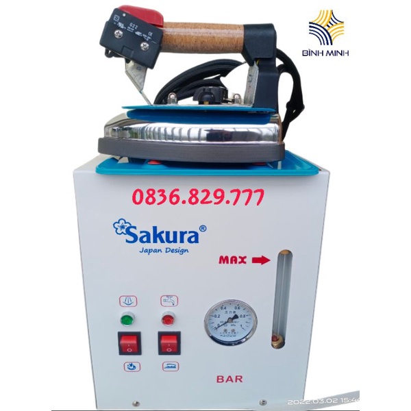 Bộ bàn là nồi hơi mini tiện dụng công suất 3KW