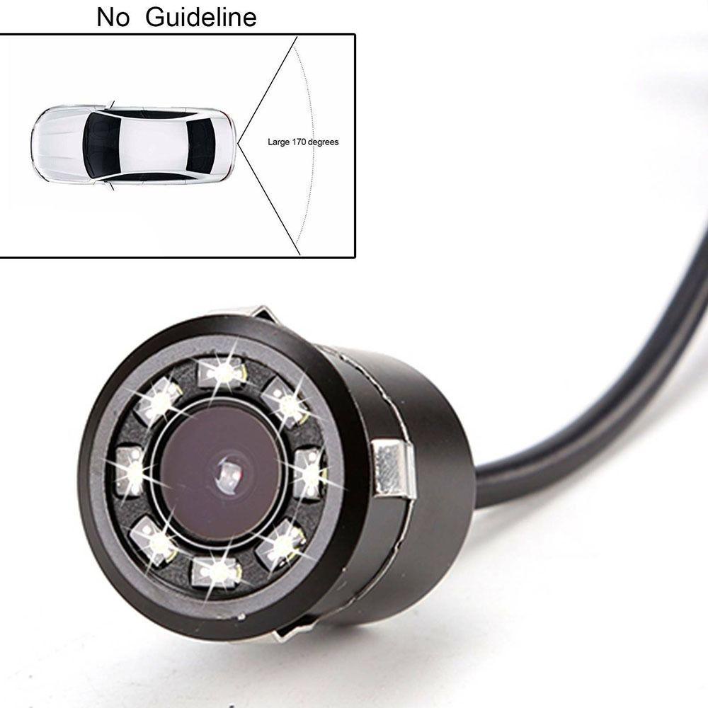 Camera Chiếu Hậu Chống Nước IP68 Góc 170 Độ 8LED IR Hỗ Trợ Tầm Nhìn Ban Đêm Cho Xe Hơi