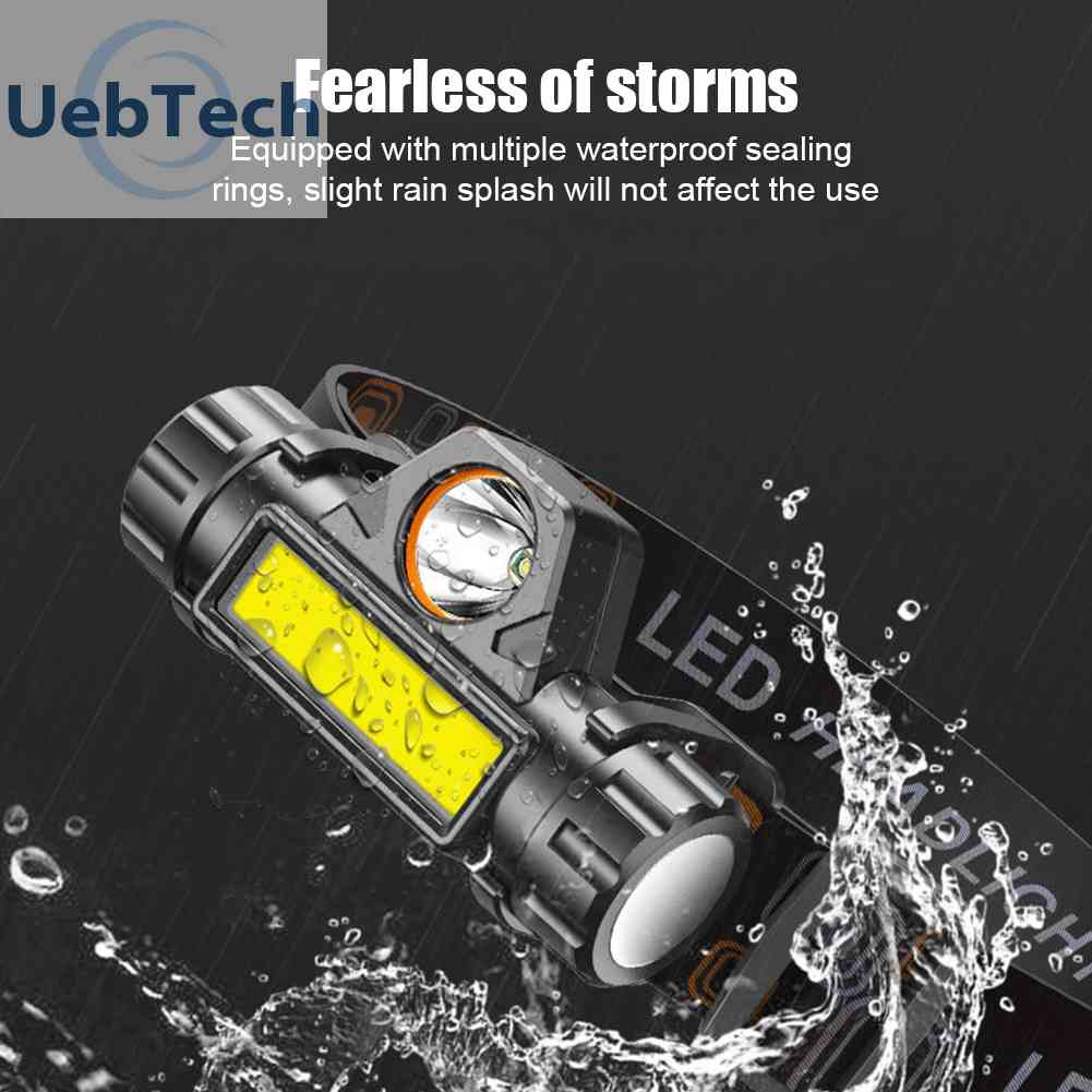 Đèn LED Đội Đầu XPE + COB Chống Thấm Nước