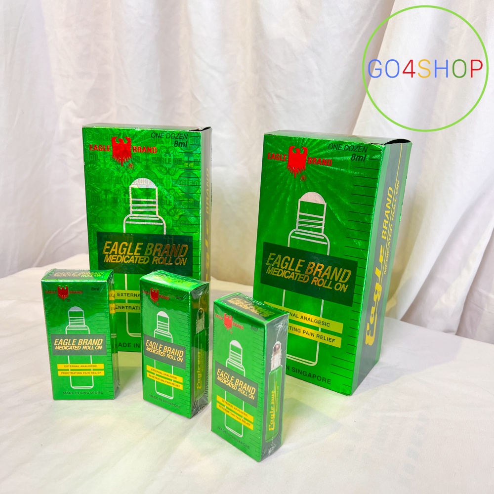 Dầu gió xanh con Ó Eagle Singapore dạng chai lăn 8ml