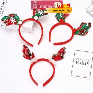 Bờm sừng tuần lộc Noel giáng sinh phụ kiện hóa trang dễ thương bạn gái, bé gái