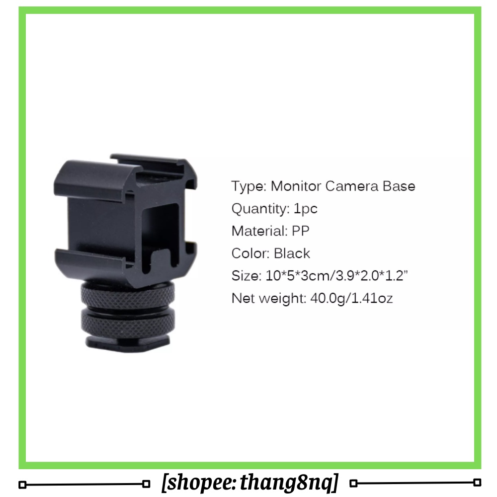 Mount 3 cold shoe, 3 chuyển đổi ngàm lạnh cho máy ảnh, gopro gắn flash, micro