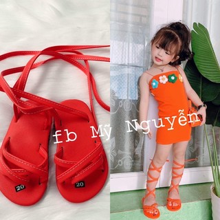 Giày chiến binh màu cam cho bé gái 18-32