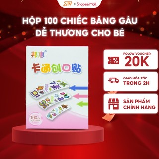 Hộp 100 Chiếc Băng Gâu Dễ Thương, Urgo Cute Bảo Vệ Vết Thương Cho Bé