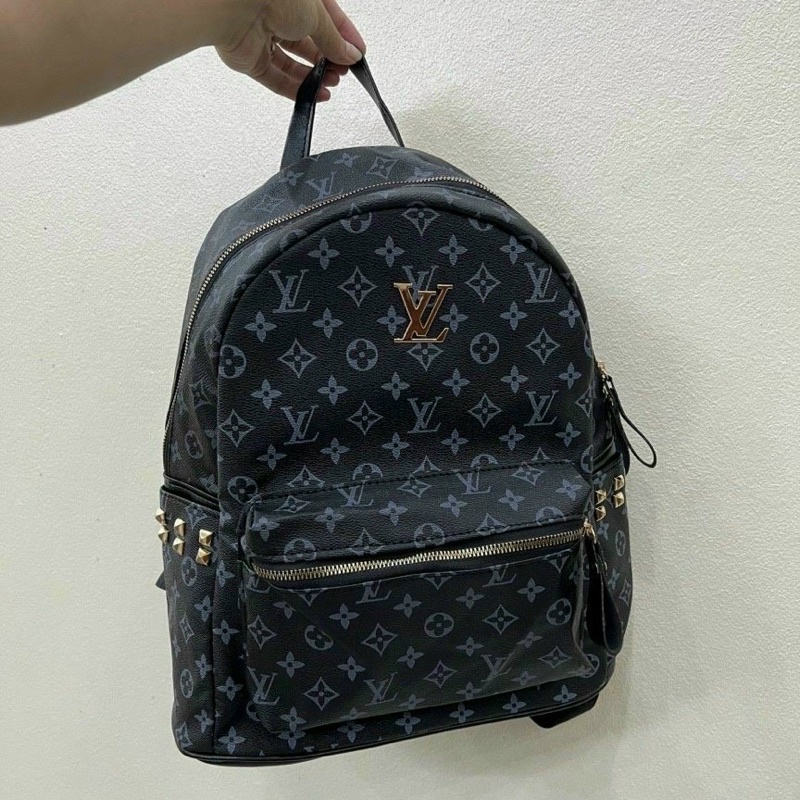 BALO DA CHỮ LV MÀU ĐEN SIZE LỚN DÀNH CHO NAM NỮ