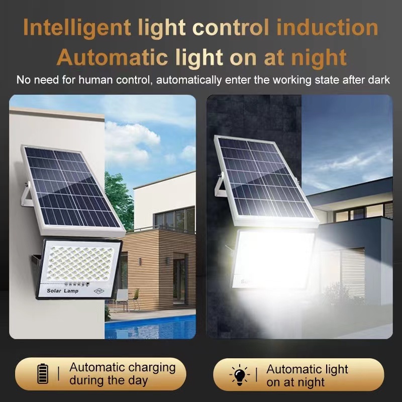 Set Đèn LED Năng Lượng Mặt Trời 400W Và Phụ Kiện