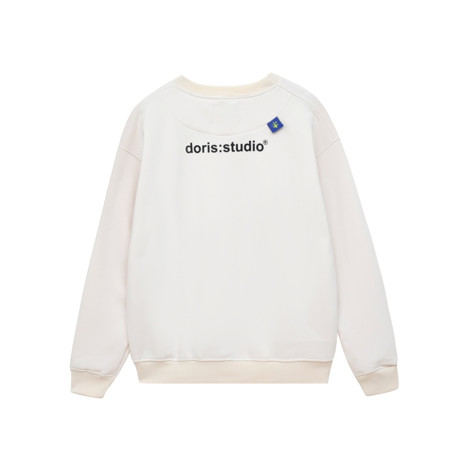 Áo Sweater DORIS STUDIO Form Rộng Unisex Màu Đen | BigBuy360 - bigbuy360.vn