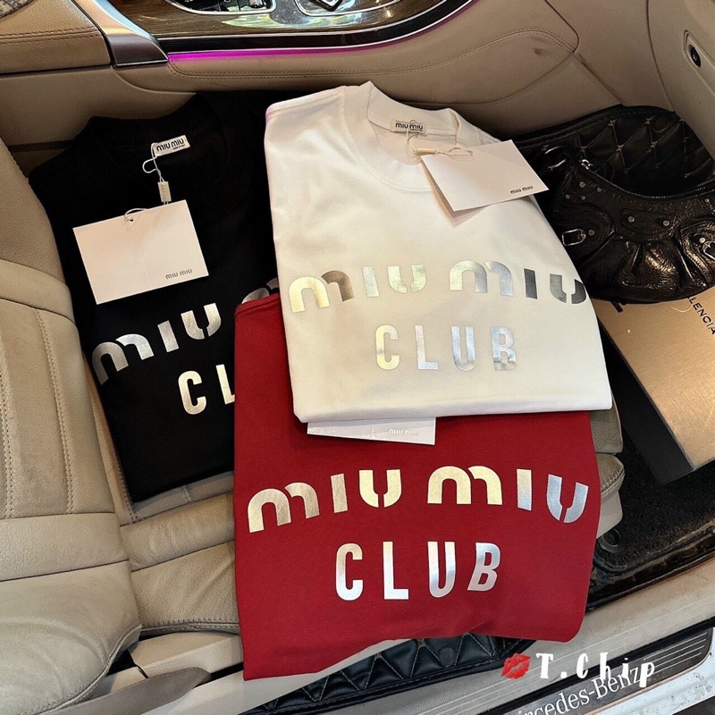 Áo pull giấu quần Miu miu in nổi